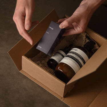 Banner superior de categorias Aesop