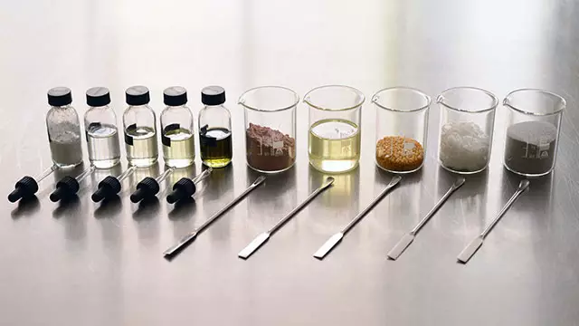 Imagen de Vitamina C bajo el microscopio